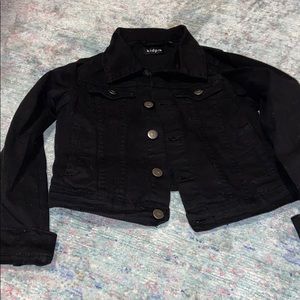 Black jean jacket